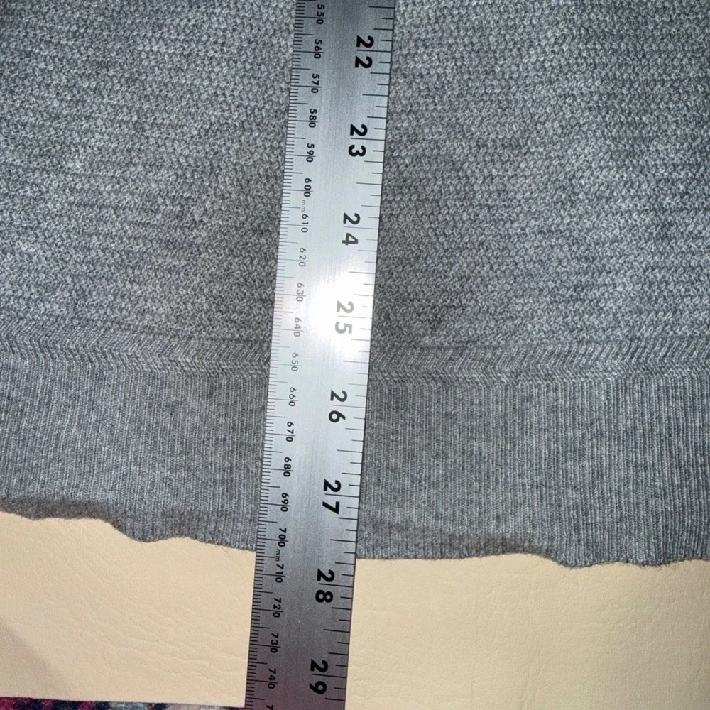 Jos‎ A. Bank Reserve Mens Gray Quarter Zip Long Sleeve Sweater Pullover Knit XL